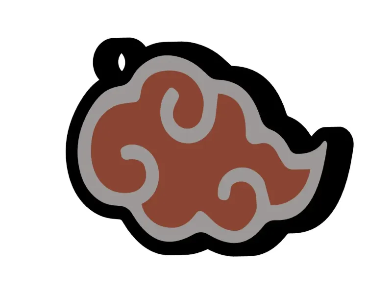 Porte clé nuage
