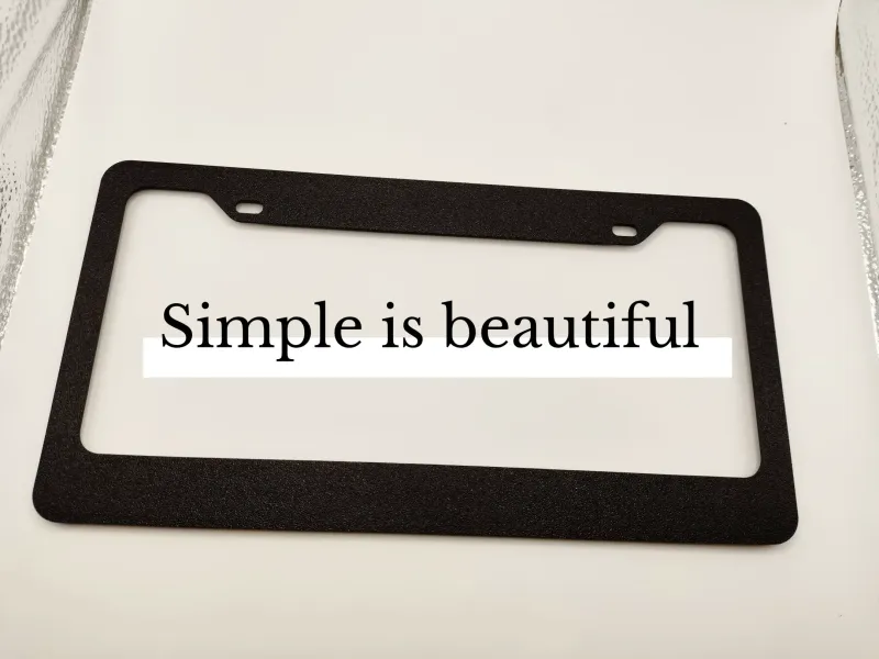 Standard US License Plate Frame