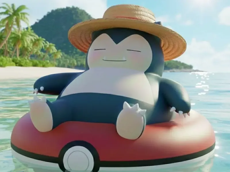 Snorlax's Serene Beach Day
