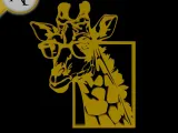 Giraffe - Silhouette - 2D Wall Art Decor-0