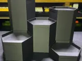 Hexagonal figure display stand-3