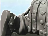 Orc warrior wounded by multiple arrows and falling to the gr-5