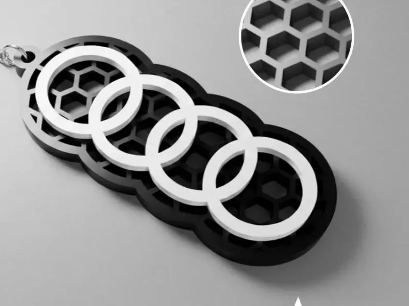 Audi Waben-Schlüsselanhänger