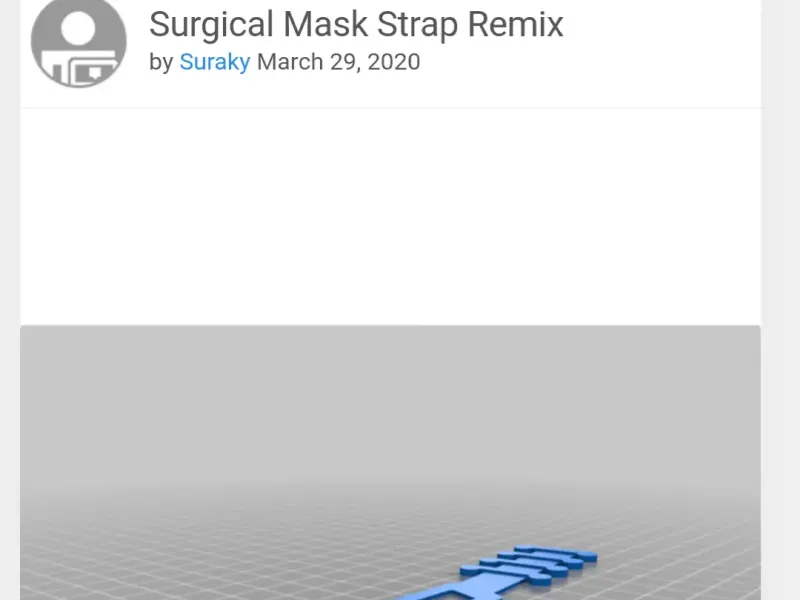surgical mask strap