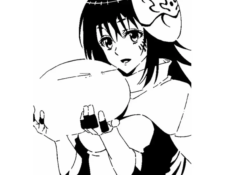 Rimuru and Shizu stencil
