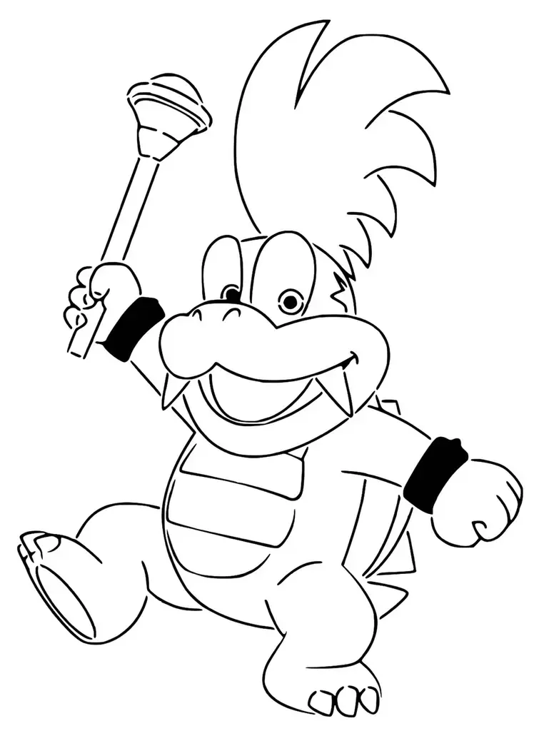 Pochoir Larry Koopa