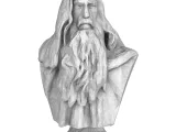 Fantasy Wizard Bust – Low Poly Sculpture STL-0