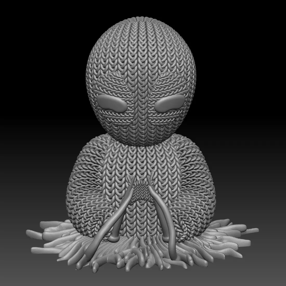 Knitted Deadpool (Knitting Himself)