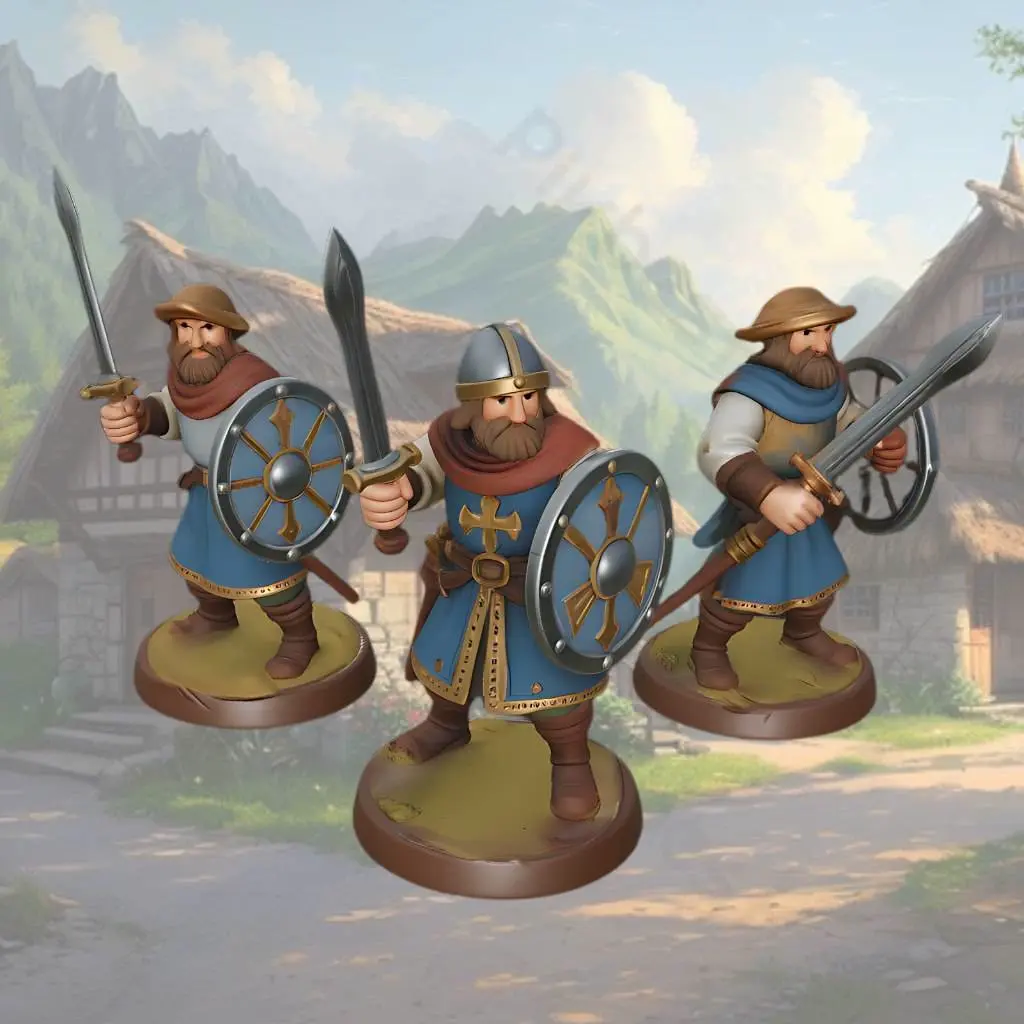 miniature medieval villagers 4