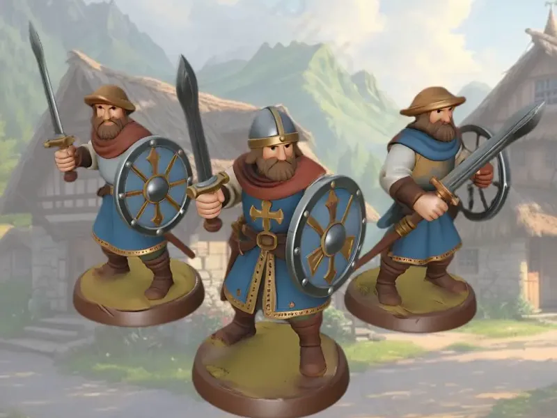 miniature medieval villagers 4