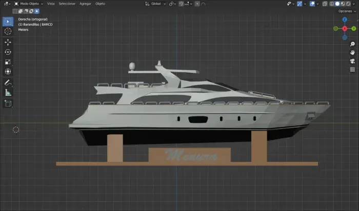 azimut yacht 3d model