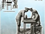 German staff around a table with map (12) - WW2 Terrain fig-1