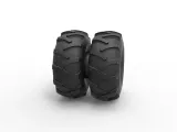 Offroad double wheel Scale 1:25-2