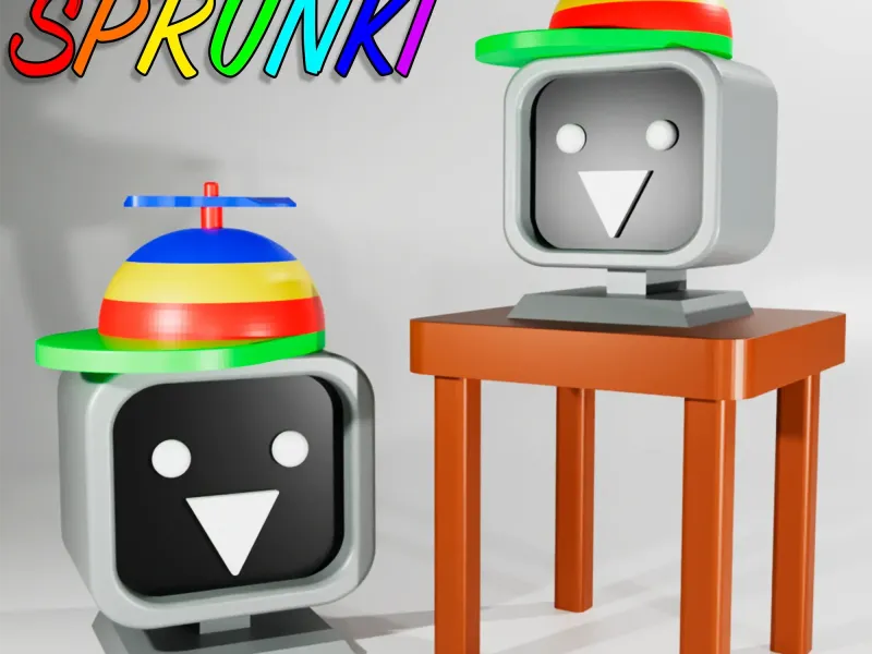 Mr. Fun Computer SPRUNKI INCREDIBOX | Sprunki 3D Model STL