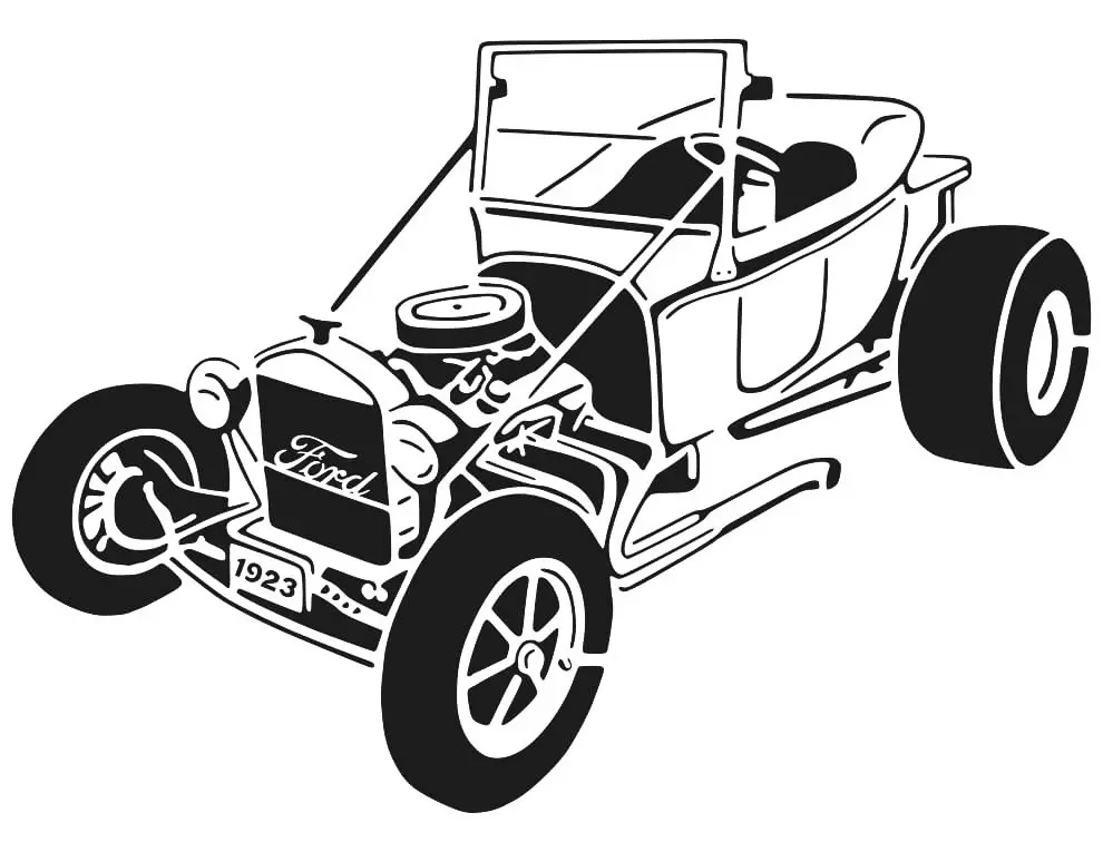 1923 Ford Model T Stencil