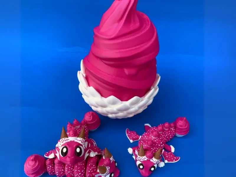 Flexi Ice cream Dragon And Egg Box