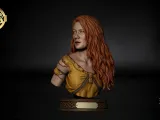 Laufey The Just Bust STL Faye God of War 3D Printable Model-1