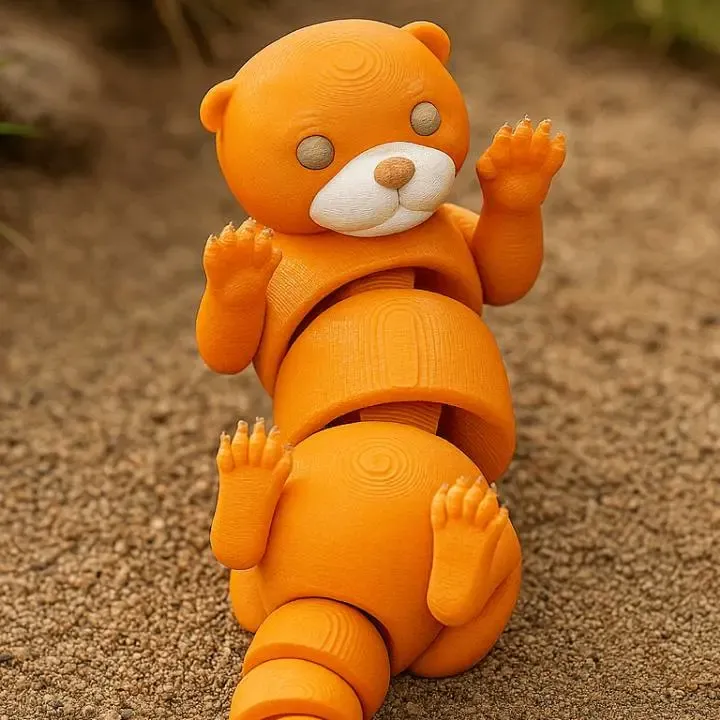 Articulated Charming Otter Toy - Сute Flexi Animal