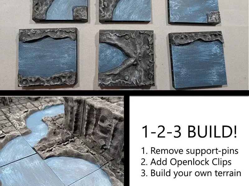 Cave tile - river tiles