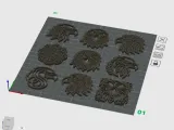 Eagle Head Mandala Pack – 9 Decorative Eagle Designs CNC-7