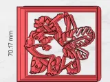Ivysaur rectangulo cookie cutter-0