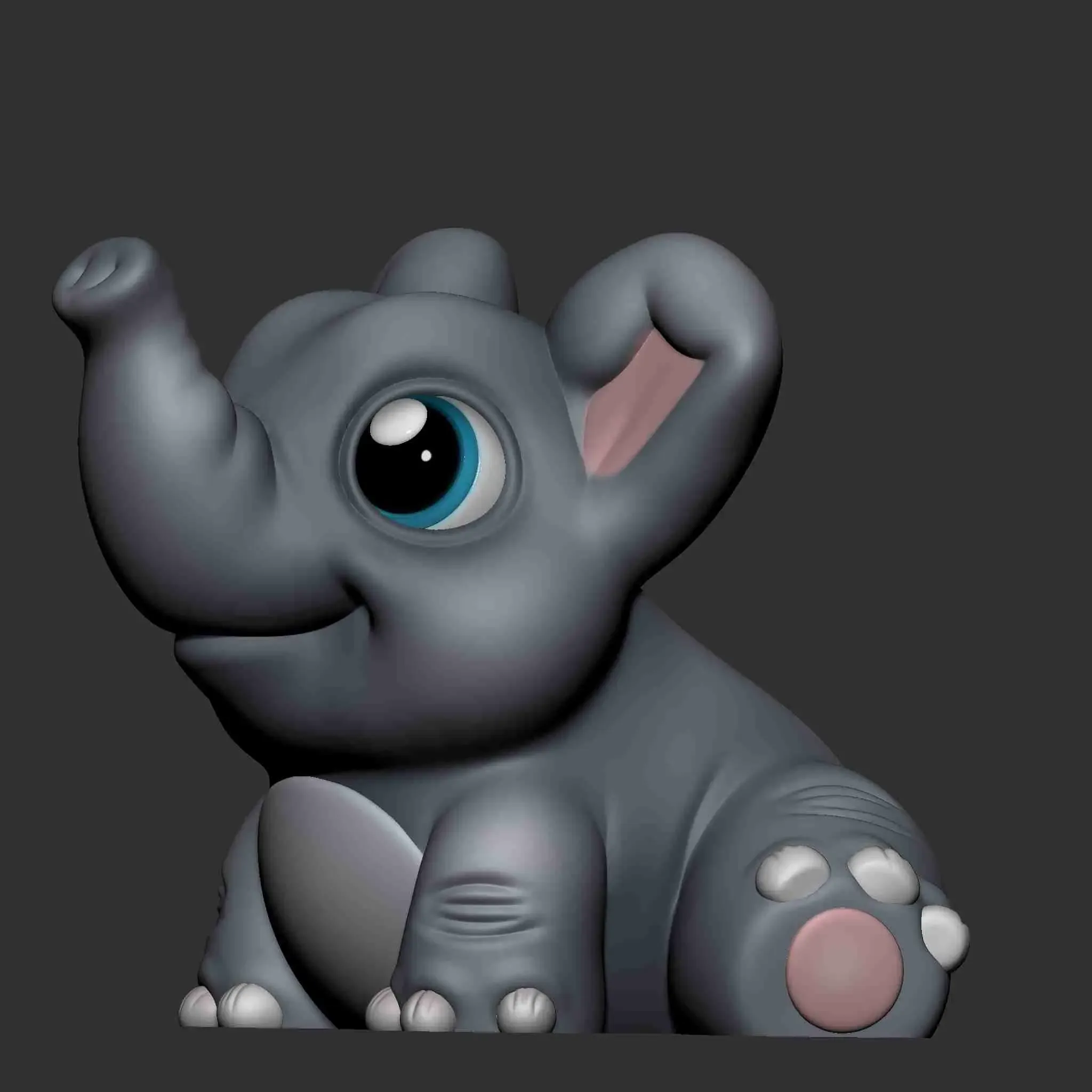 CUTE ELEPHANT (PRINT IN PLACE)