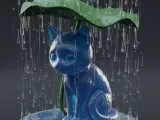 gata bajo la lluvia -0