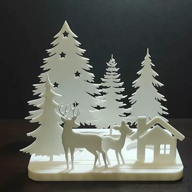 Weihnachtsdekoration – Wintermärchen-Szenenset