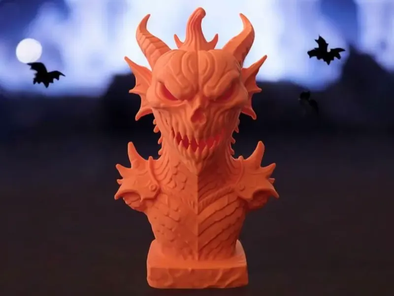 Jack-o'-Drachen-Büste