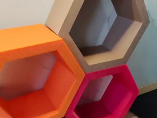 Hexagonal shelf