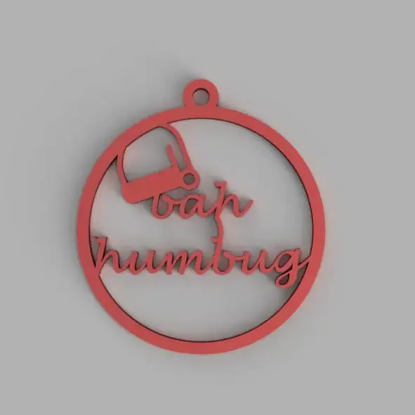 Bah Humbug Christmas Decoration