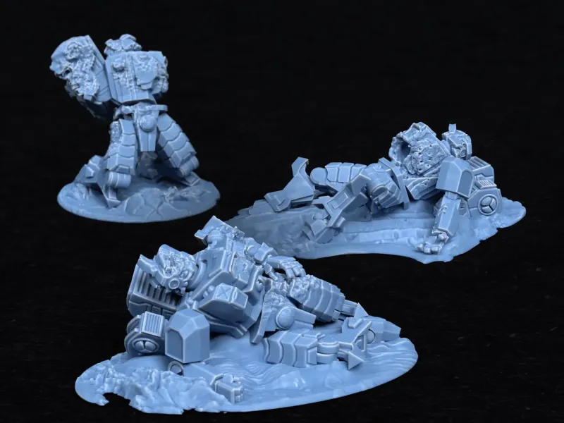 Épaves de combinaisons de combat - victimes de combinaisons de combat scéniques