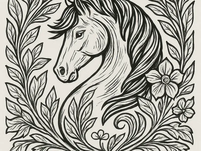 Horse wall decorative