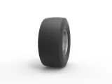 Rear wheel of vintage dragster Version 2 Scale 1:25-3