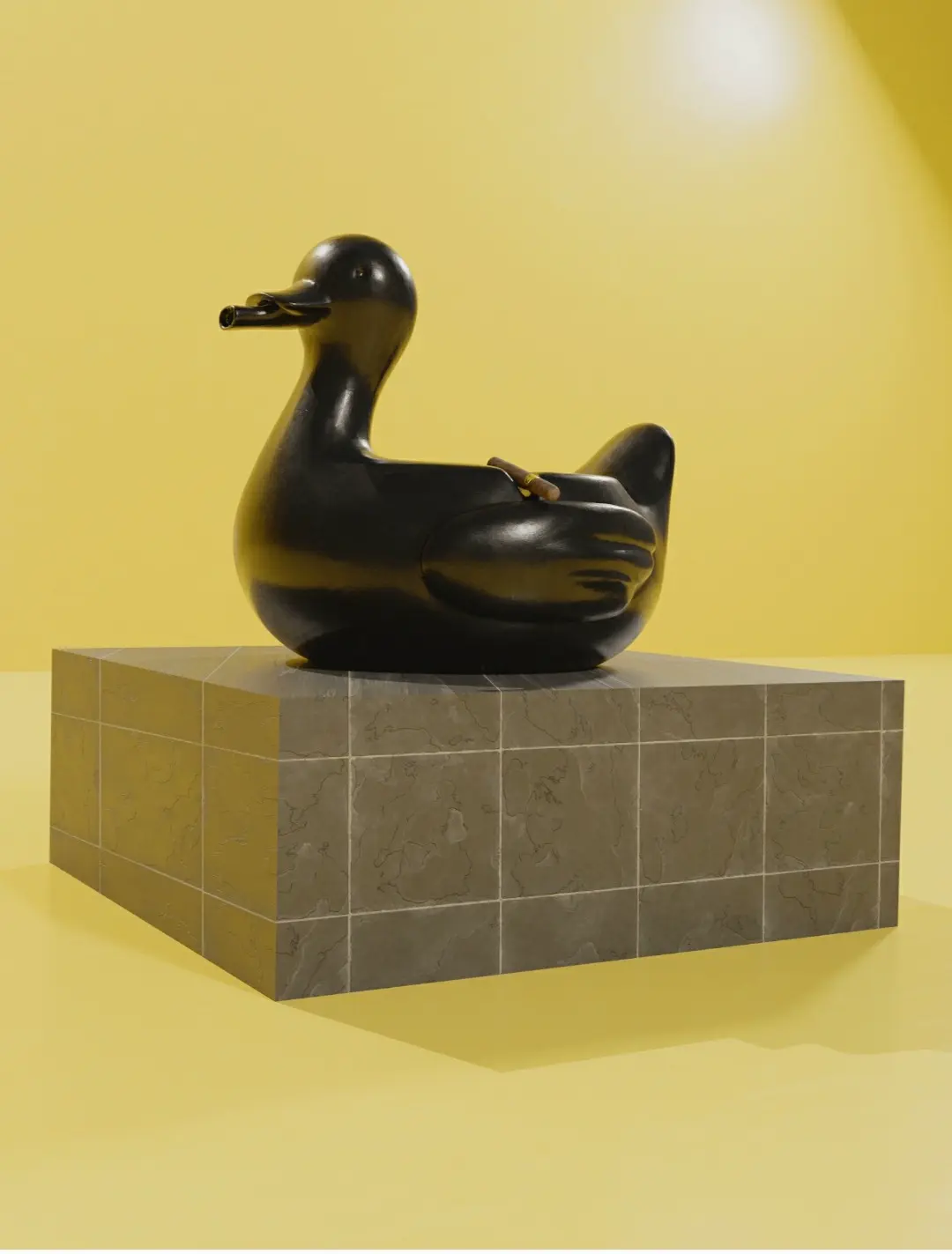 Luxury Duck-Shaped Ashtray | Unique 3D Printable Cigar & Cig
