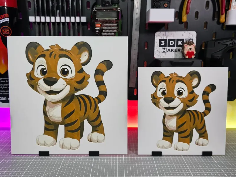 Cute Tiger – Hueforge – 4 Colors