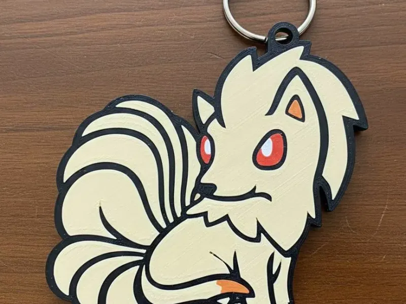 Keychain - Ninetales - stl/3mf