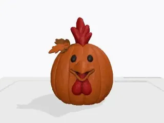 Pumpkin Rooster