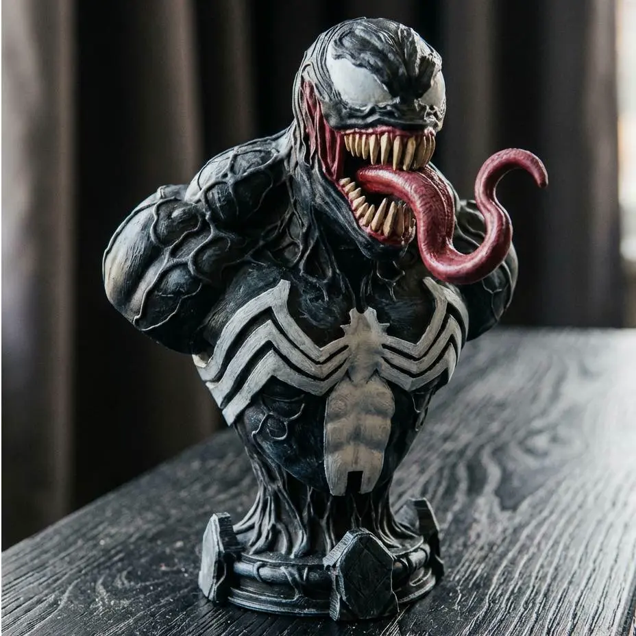 Venom Symbiote Bust | High-Detail Horror Sculpture