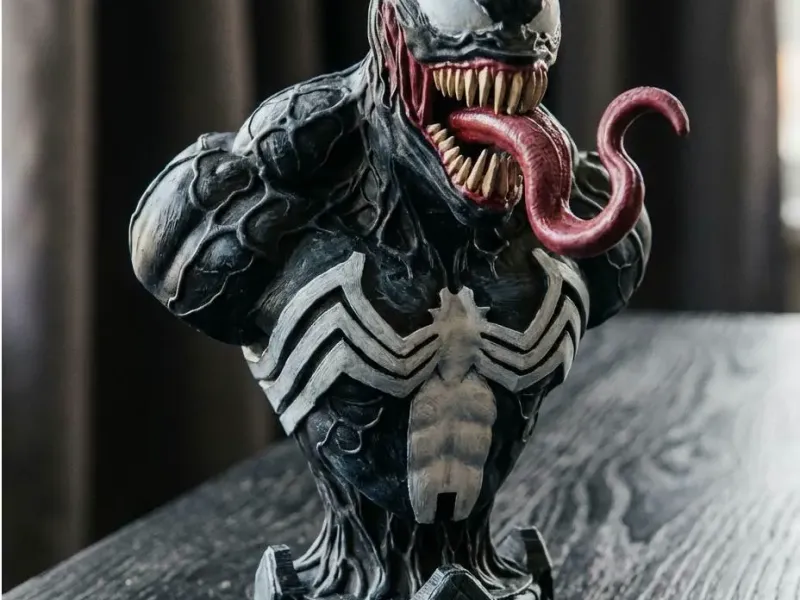 Venom Symbiote Bust | Zeer gedetailleerde horrorsculptuur