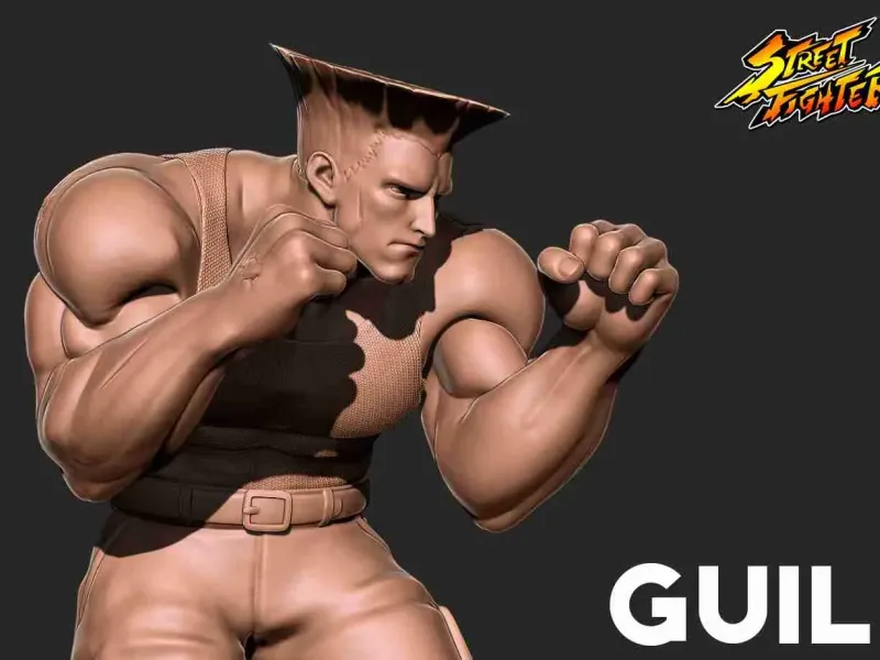 Street fighter - Guile 3D print model