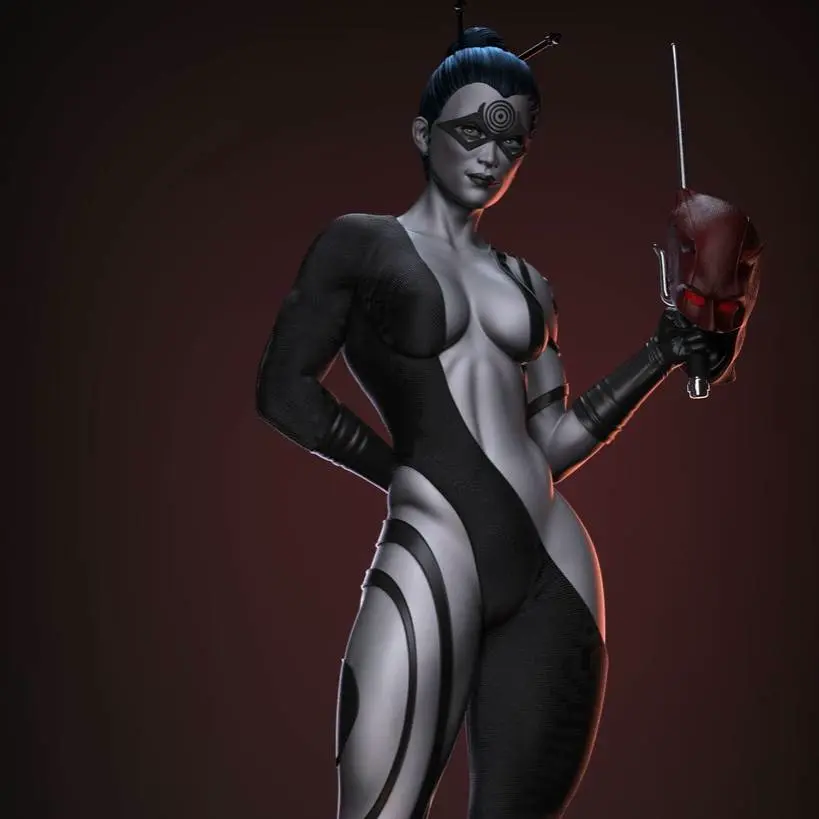 Action Figure Lady Bull Seye Multipart