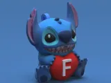 Stitch F Keychain-2
