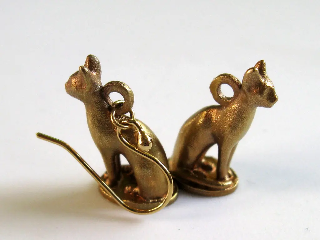 Egyptian Cat Earring