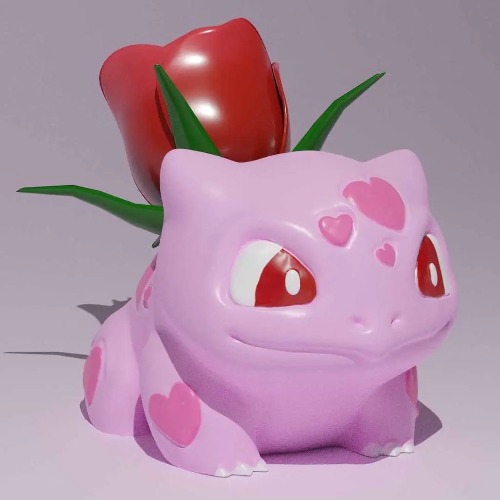 Valentine's Day Bulbasaur - Rosasaur