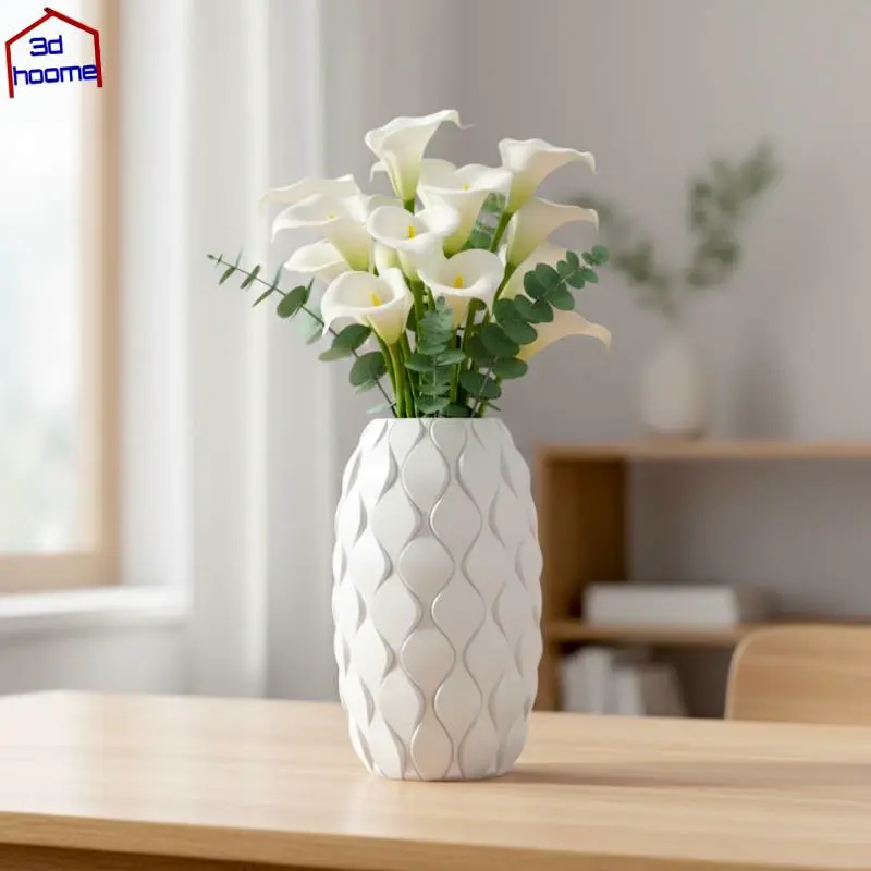 Vase with Wavy Pattern