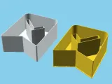 Bookmark with a check mark, nestable box (v1)-1