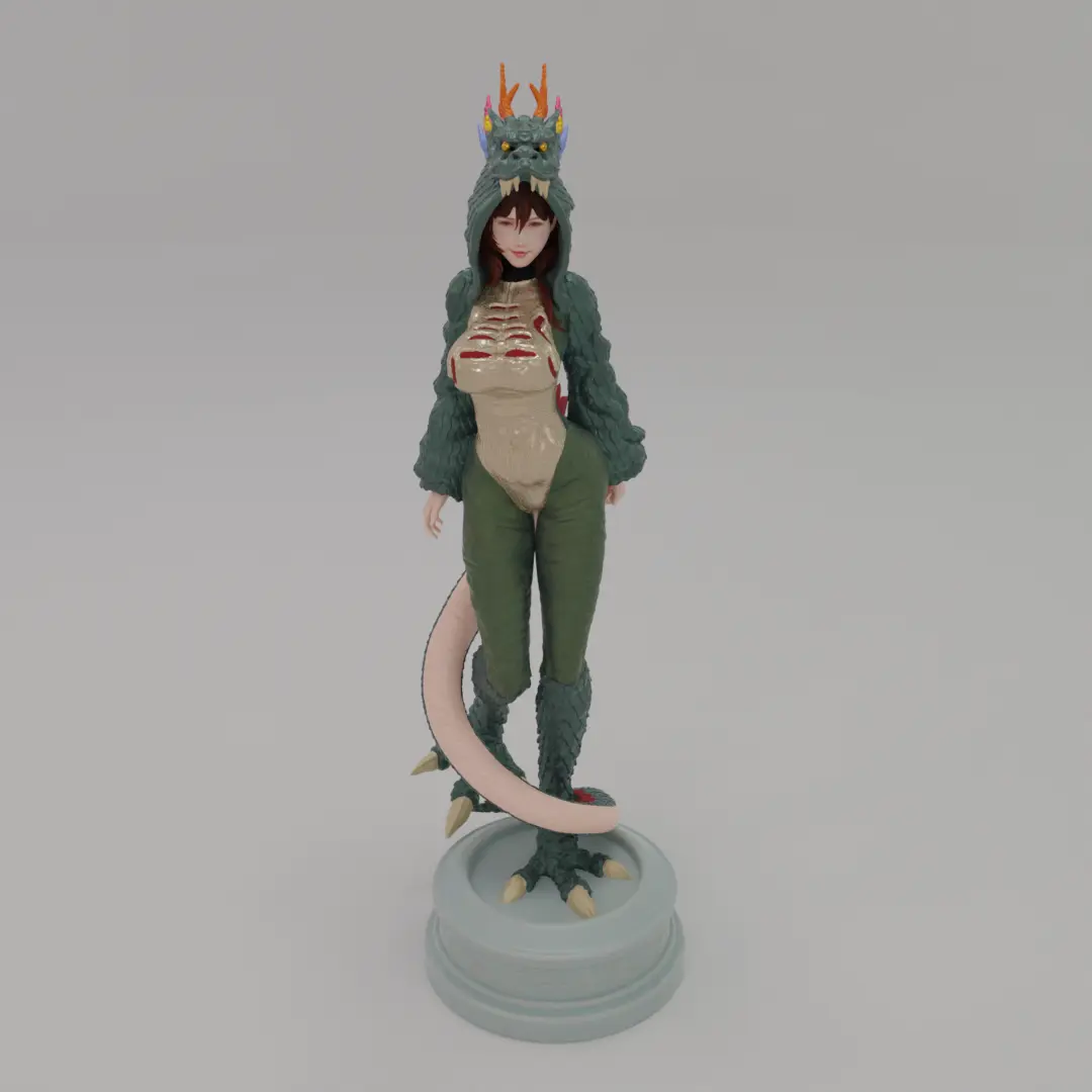 Creality Cloud Exclusive Model - Chinese Dragon Girl