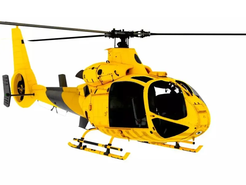 SA 341 Gazelle Helicopter – Fully Rigged High-Detail Militar