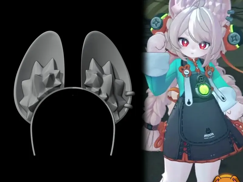 XIao Zhao - Ears - Zenless Zone Zero Cosplay Prop
